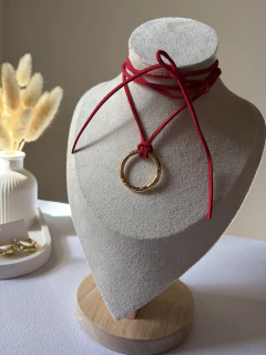 CHOKER CÍRCULO ROJO (Art.CH12)