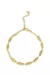 Pulseira Oval banhada em Ouro 18k