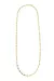 Colar Oval Longo banhado em Ouro 18k