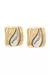 Brinco Organic Duo banhado em Ouro 18k e Ródio Branco - comprar online