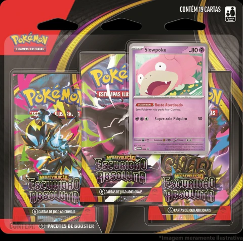 Blister Triplo Megaevolução 5 - Escuridão Absoluta - Slowpoke