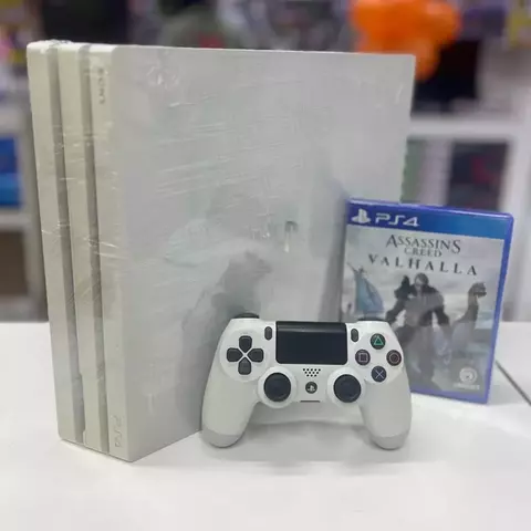 Playstation 4 PRO Standard Glacier Branco - Semi-novo