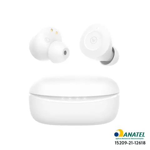 Flow Buds ANC - Fone TWS bluetooth estilo Buds com cancelamento de ruído ativo - Branco