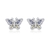 BRINCO PRATA BORBOLETA CRAV BAGUETES TANZANITA+YELLOW FANCY