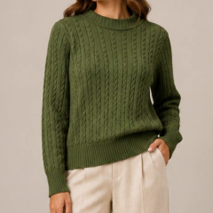 Blusa em Tricot Modal Trançada - comprar online