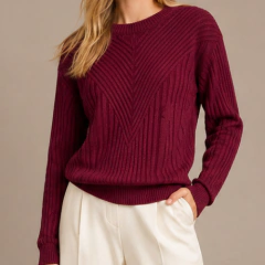 Blusa em Tricot Com Trama - loja online