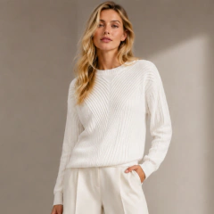 Blusa em Tricot Com Trama