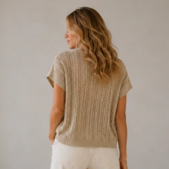 Blusa de Tricot Vazada - comprar online