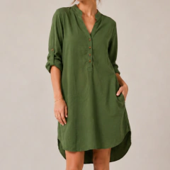 Vestido Chemise Em Viscose - comprar online