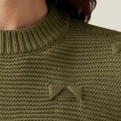 BLUSA TRICÔ VERDE MILITAR na internet