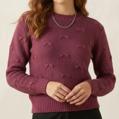 BLUSA TRICÔ MARSALA - comprar online
