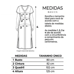 VESTIDO LONGUETE COM MANGA - Eclosão Moda Feminina