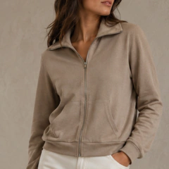 Blusa de Moletom Com Zíper - comprar online