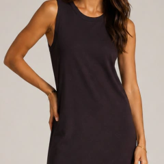 VESTIDO LONGUETE MARROM - comprar online
