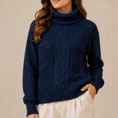 Blusa em Tricot Com Gola - Eclosão Moda Feminina