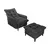 Poltrona Lisboa con Puff - comprar online