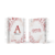 Agenda Alfabeto floral Vermelha