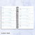 Planner Datado 2025 - Horizontal Azul - Papelaria Cor & Papel