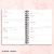 Planner Permanente - Vertical Rose - Papelaria Cor & Papel