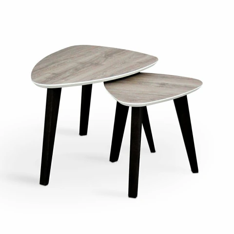 Mesa auxiliar triángulo conjunto 2 unid. - comprar online