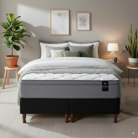 Sommier AG y Colchon King 200x200 King Koil Bradford - comprar online
