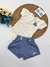 Conjunto Body e Shorts em Malha Texturizada na internet