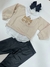 Conjunto Casaco + Calça + Laço Infantil