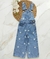 Jardineira jeans wide leg - Rhavi Kids