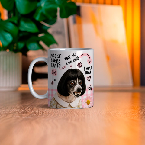 Arte Caneca Você é Diva