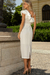 Vestido Monica Midi Off White - comprar online