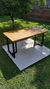 MESA RUSTICA PATA TRIANGULO