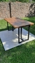 MESA RUSTICA PATA TRIANGULO en internet