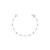 PULSEIRA FIO FACA COM FLOR CRAVEJADA - LAVANDA - comprar online