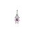 PINGENTE DE RIVIERA MENINA CRAVEJADA - SAFIRA PINK