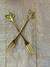 Pinches tenedor dorado x 6 - comprar online