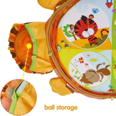 CERCADINHO BEBE BERCO PORTÁTIL 12 BOLINHAS TAPETE ATIVIDADES CHIQUEIRINHO CERCA - Atual Kids Moda Infantil