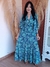 Vestido Longo Indiano Manga Morcego na internet