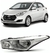 Par Farol Dianteiro HB20 HB20S HB20X 2012 Á 2019 Cromado - comprar online