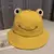 2021 novo pai-filho dos desenhos animados sapo balde chapéu panamá chapéu de pesca bonito chapéu froggy homme femme bob chapeau sol ao ar livre pescador chapéu - loja online