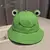2021 novo pai-filho dos desenhos animados sapo balde chapéu panamá chapéu de pesca bonito chapéu froggy homme femme bob chapeau sol ao ar livre pescador chapéu