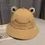2021 novo pai-filho dos desenhos animados sapo balde chapéu panamá chapéu de pesca bonito chapéu froggy homme femme bob chapeau sol ao ar livre pescador chapéu - loja online