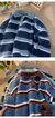 Camisola de gola alta listrada masculina, camisas polo, malhas quentes, jumper j - loja online