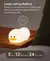 Doudou Duck Night Light para Crianças, Soft Eye Care, Carregamento USB, Timing Automatic Clap, Silicone Lamp, Gift, 1Pc