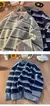 Imagem do Camisola de gola alta listrada masculina, camisas polo, malhas quentes, jumper j