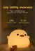 Doudou Duck Night Light para Crianças, Soft Eye Care, Carregamento USB, Timing Automatic Clap, Silicone Lamp, Gift, 1Pc - Capibara Senpai