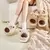 Chinelos macios do casal do luxuoso, antiderrapante, chinelos de animais peludos, luxuoso, slip-on, confortável, interno, quarto, sapatos de casa - Capibara Senpai