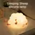 Luz noturna LED com sensor de toque para crianças, ovelhas fofas, panda, resina de silicone, carregamento USB, cronometrado, decoração do quarto, luz noturna