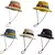 Chapéu de pescador vintage para homens e mulheres, chapéu sol de aba grande, contraste, ao ar livre, camping, montanhismo, verão
