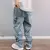 Estampas de moda masculina Star Jeans, calças largas soltas, moda de namorado Vintage, calças jeans casuais retas, Streetwear - loja online