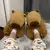 Capibala Cartoon chinelos de algodão para homens e mulheres, sapatos de pelúcia, fofos, quentes, engraçados, presentes para casa, casal, tamanho 35-41, inverno - loja online